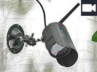 VisorTech Wetterfeste Infrarot-Kamera DSC-410.IR mit Funkübertragung; Wildkameras Wildkameras 