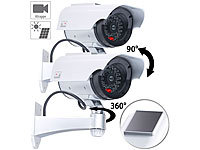 VisorTech 2er-Set Überwachungskamera-Attrappen mit Signal-LED; Überwachungskameras (Funk) Überwachungskameras (Funk) Überwachungskameras (Funk) 