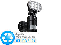 VisorTech LED-Flutlicht mit SD-Überwachungskamera (Versandrückläufer); Kamera-Attrappen 
