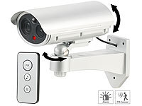 VisorTech Überwachungskamera-Attrappe, Bewegungsmelder, Alarm-Funktion, 85 dB; Überwachungskameras (Funk) Überwachungskameras (Funk) Überwachungskameras (Funk) Überwachungskameras (Funk) 