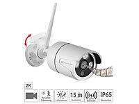 VisorTech 2K-Funk-Kamera für Rekorder DSC-500.nvr, Nachtsicht, Personenerkennung; Kamera-Attrappen 
