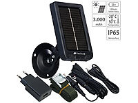 VisorTech Mobiles Akku-Solarpanel für Wildkameras, 3.000 mAh, IP65; Wildkameras Wildkameras 